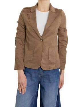 Giacca in ecorenna  scamosciato